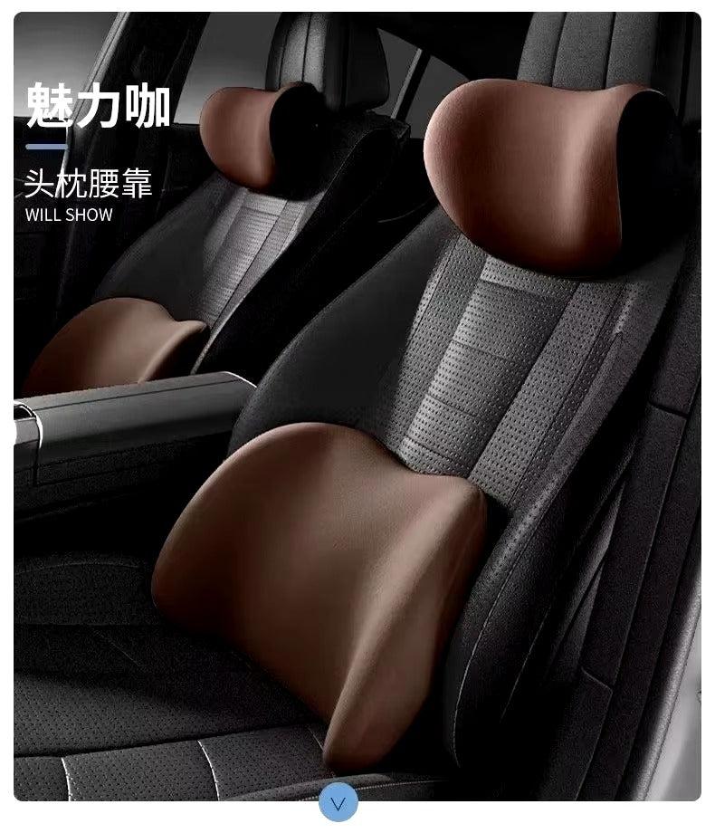💺✨ Pack Cojines Ergonómicos para Auto – Conduce sin dolor, viaja con placer