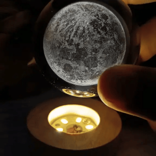 🌕✨ Lámpara Luna Llena 3D Flotante – Magia que levita en tu escritorio
