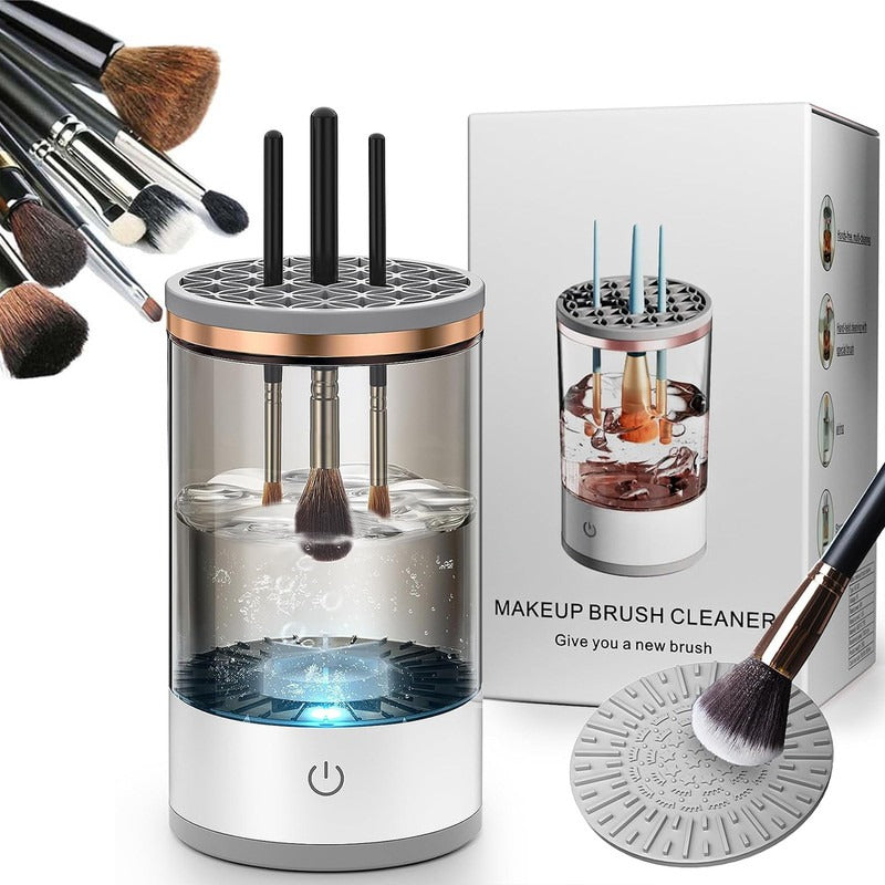 💄✨ LIMPIADOR ELÉCTRICO DE BROCHAS – 3 EN 1