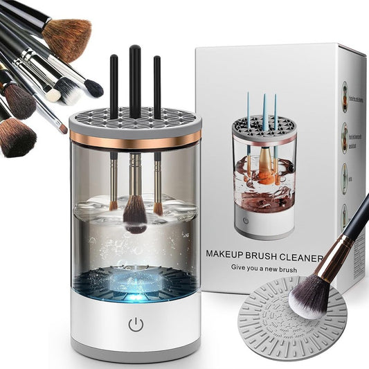 💄✨ LIMPIADOR ELÉCTRICO DE BROCHAS – 3 EN 1