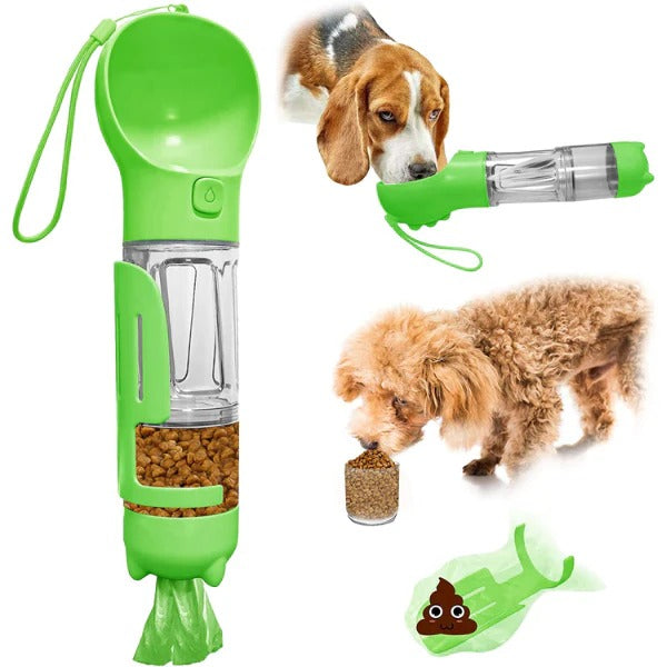 🐾💧 BOTELLA PORTÁTIL 4 EN 1 PARA MASCOTAS